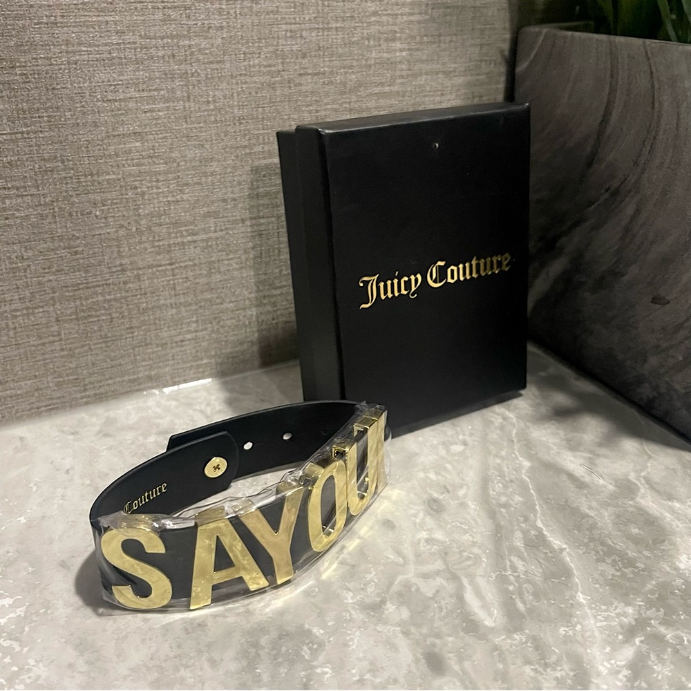 Juicy Couture “Say Oui (Yes)” Black Bracelet